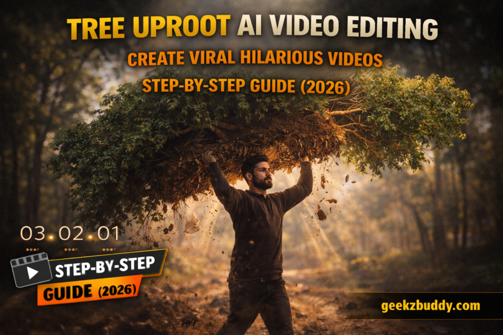 Tree Uproot AI Video Editing: Create Viral Videos of Lifting Giant Trees 2 Tree Uproot AI Video Editing